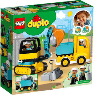 Lego Duplo: Truck & Tracked Excavator για 2+ ετών