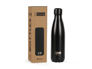 i DRINK ΠΑΓΟΥΡΙ  ΘΕΡΜΟΣ ΒOTTLE 500ml BLACK  ID0005