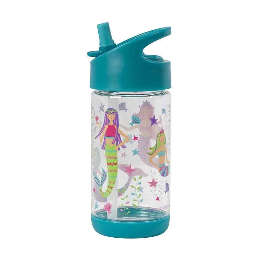 Stephen Joseph Πλαστικό Παγούρι με Καλαμάκι Flip Top Mermaid 300ml (SJ112218)