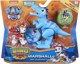 Spin Master Παιχνίδι Μινιατούρα Paw Patrol Marshall And Velociraptor (20126400)