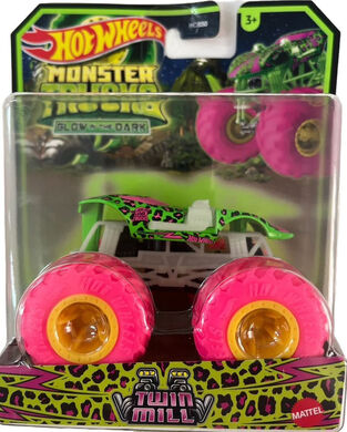 Hot Wheels Αυτοκινητάκι Monster Truck Monster Trucks Glow in Dark Twin Mill για 3+ Ετών