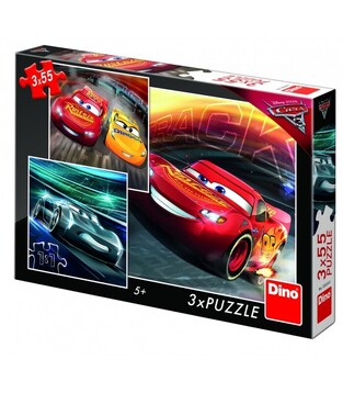 Dino - Puzzle 24 - 100 Τεμ. CARS 3 ΑΓΩΝΙΣΤΙΚΑ 3Χ55 ΤΕΜ. 33524