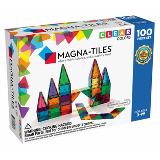 Magna-Tiles Clear Colors 100 Piece Set