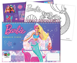 Μπλοκ Ζωγραφικής Α4 40 Φύλλα + Stickers Barbie (349-76416)