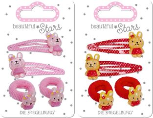 Die Spiegelburg Hair Clips + Hair Tie Rabbit