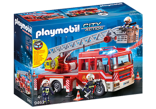 Playmobil CityAction Όχημα Πυροσβεστικής Με Σκάλα Και Καλάθι Διάσωσης 9463