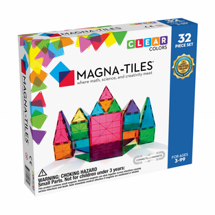 Magna-Tiles Clear Colors 32 Piece Set