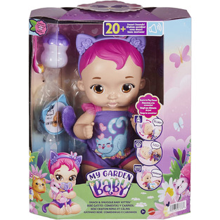 Mattel Μωρό Κούκλα My Garden Baby Snack & Snuggle Kitten 32 εκ. (HHP28)