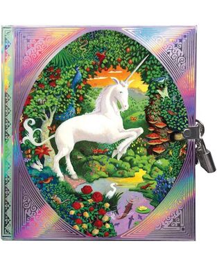 Σημειωματάριο με Κλειδαριά, Unicorn (LDUNI)