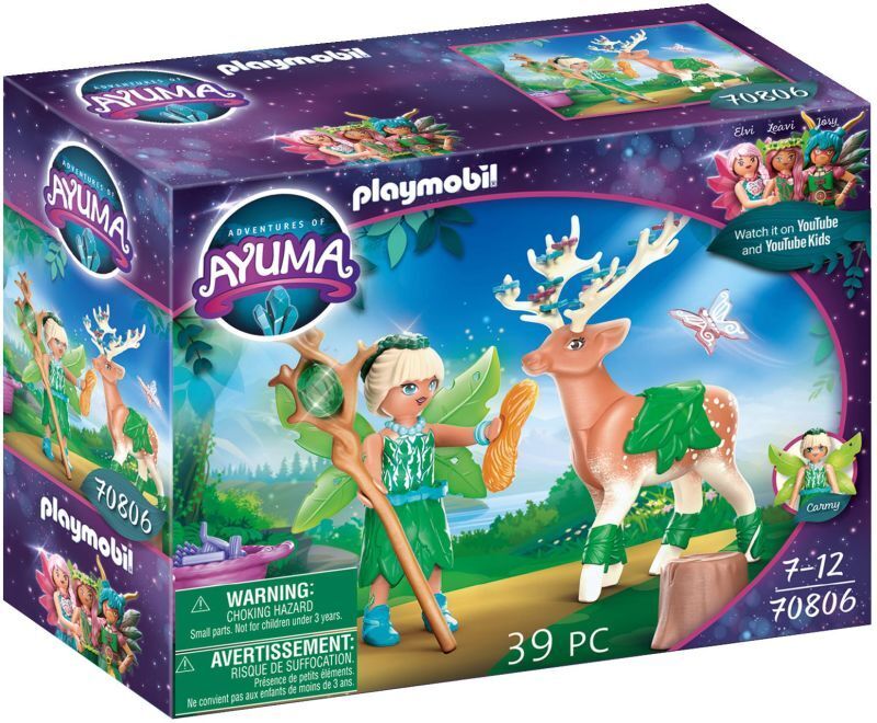 Playmobil Adventures Of Ayuma Forest Fairy Με Μαγικό Ζωάκι (70806)