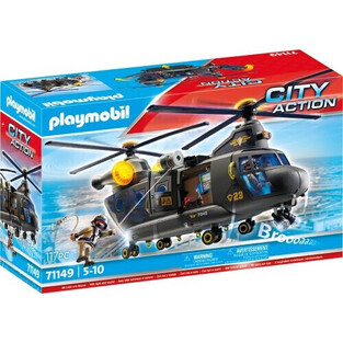 Playmobil City Action Ελικόπτερο Ειδικών Δυνάμεων Με Δύο Έλικες (71149)