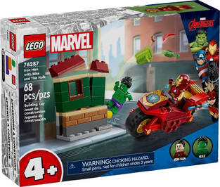 Lego Marvel Iron Man with Bike and the Hulk (76287)