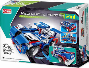 Mechanical Masters R/C 4CH 2 in 1 Truck & Sportscar – 455pcs. (Q8006)