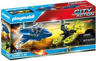 Playmobil Καταδίωξη Drone Από Αστυνομικό Τζετ (70780)