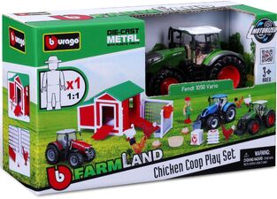 Burago Farmland Chiken Coop with 1 Tractor