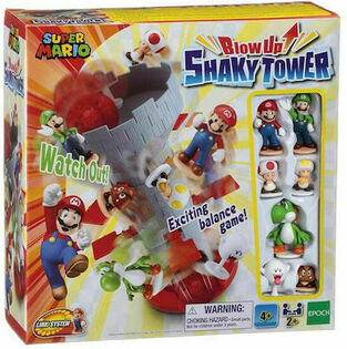 Epoch Super Mario Toys Blow Up Shaky Tower (7356)