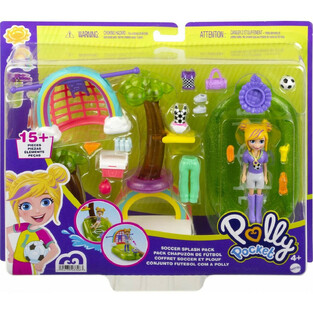 Mattel Παιχνίδι Μινιατούρα Polly Pocket Soccer Splash Pack (HDW60/HDW61)