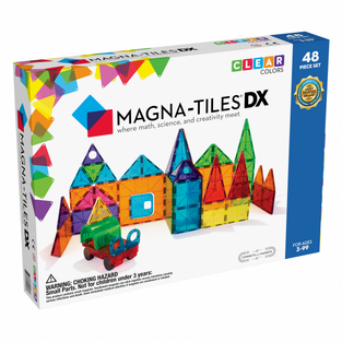 Magna-Tiles Clear Colors 48 Piece Deluxe Set