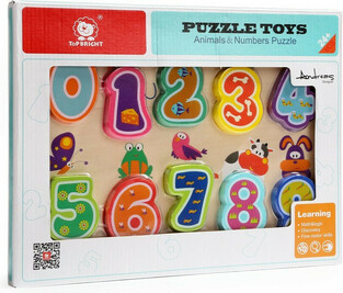 Top Bright Animals Numbers 10pcs (460028)