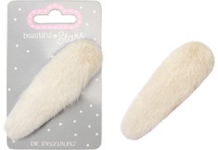 Die Spiegelburg Hair Clips XXL Γούνινο άσπρο