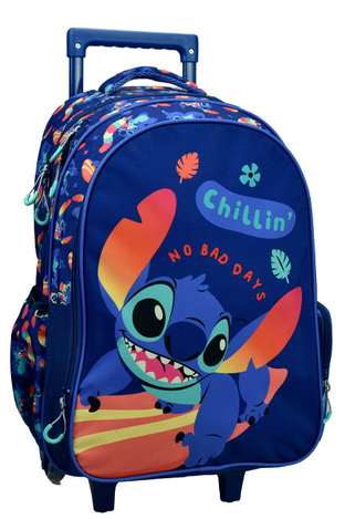 Gim Σχολική Τσάντα Trolley Δημοτικού Stitch