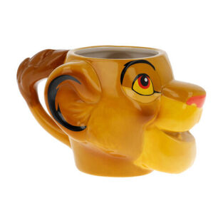 3D Simba Head Κούπα Κεραμική Πορτοκαλί 450ml