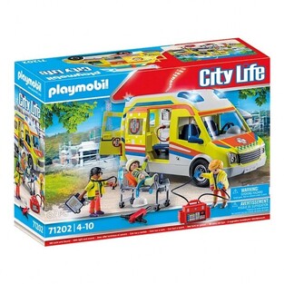 Playmobil City Life Ασθενοφόρο Με Διασώστες (71202)