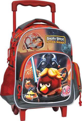 Gim Angry Birds Star Wars Σχολική Τσάντα Τρόλεϊ Νηπιαγωγείου Πολύχρωμη (335-21072)