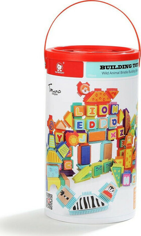 Top Bright Wild Animal Bristle Building Blocks (120347)