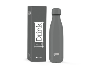 i DRINK ΘΕΡΜΟΣ ΑΝΟΞΕΙΔΩΤΟΣ GREY 500ML ID0401