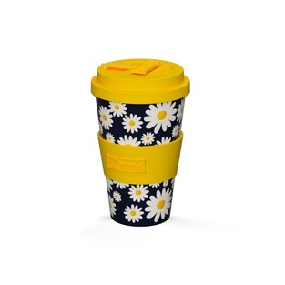 I Drink Cup Coffee R-Pet 435ml Daisy (ID5002)