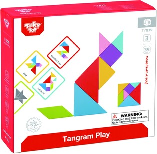 Tooky Toys Tangram Παζλ από Ξύλο για 3+ Ετών TY879