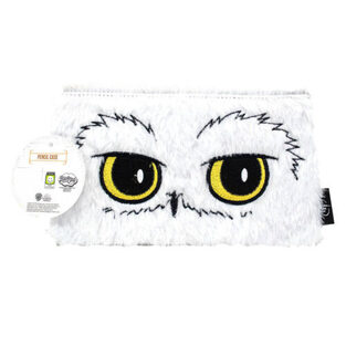 Harry Potter Hedwig plush flat pencil case – Fur Backed (SLHP389)