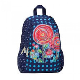 Lyc Sac Boho Σχολική Τσάντα Πλάτης Δημοτικού σε Μπλε χρώμα (62131)