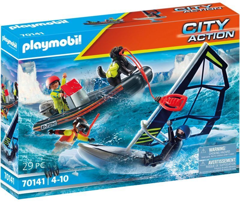 Playmobil City Action Διάσωση Ιστιοφόρου Με Φουσκωτό Σκάφος (70141)