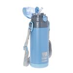 Ecolife Ανοξείδωτο Παγούρι Θερμός με Καλαμάκι Blue 400ml (33-BO-3008)