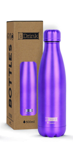 i DRINK ΘΕΡΜΟΣ ΑΝΟΞΕΙΔΩΤΟΣ 500ML MAT PURPLE