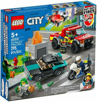 Λαμπάδα Lego City Fire Rescue & Police Chase (60319)