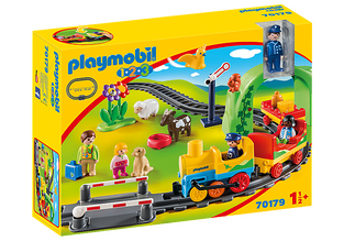 Playmobil Σετ Τρένου 1.2.3 Με Ζωάκια Και Επιβάτες 70179