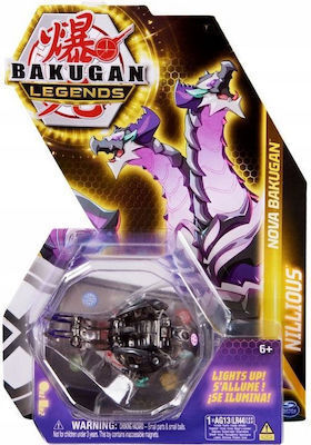 Spin Master Παιχνίδι Μινιατούρα Bakugan Nova Nillious Black Transparent (20139536)